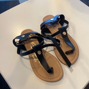 Black  Bebe toddler sandals